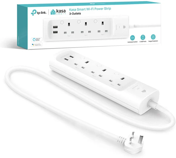 3 Outlets Smart WiFi Power Strip 2 USB ports